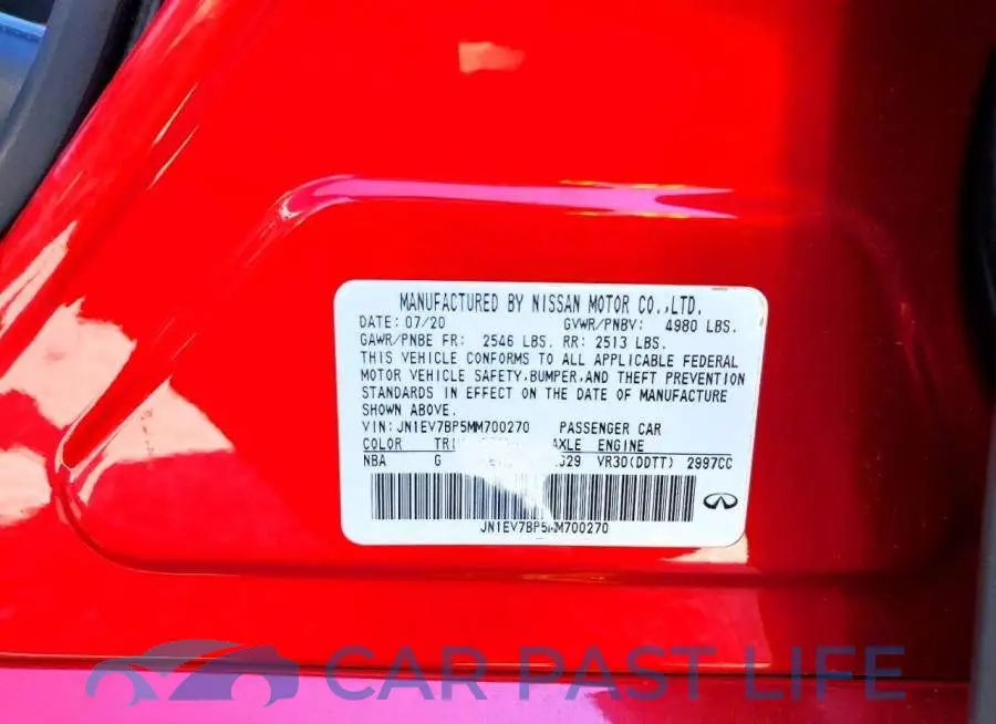 JN1EV7BP5MM700270# 12
