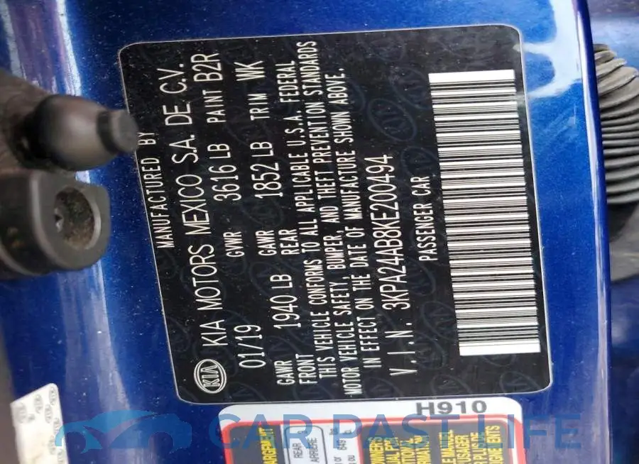 3KPA24AB8KE200494# 13