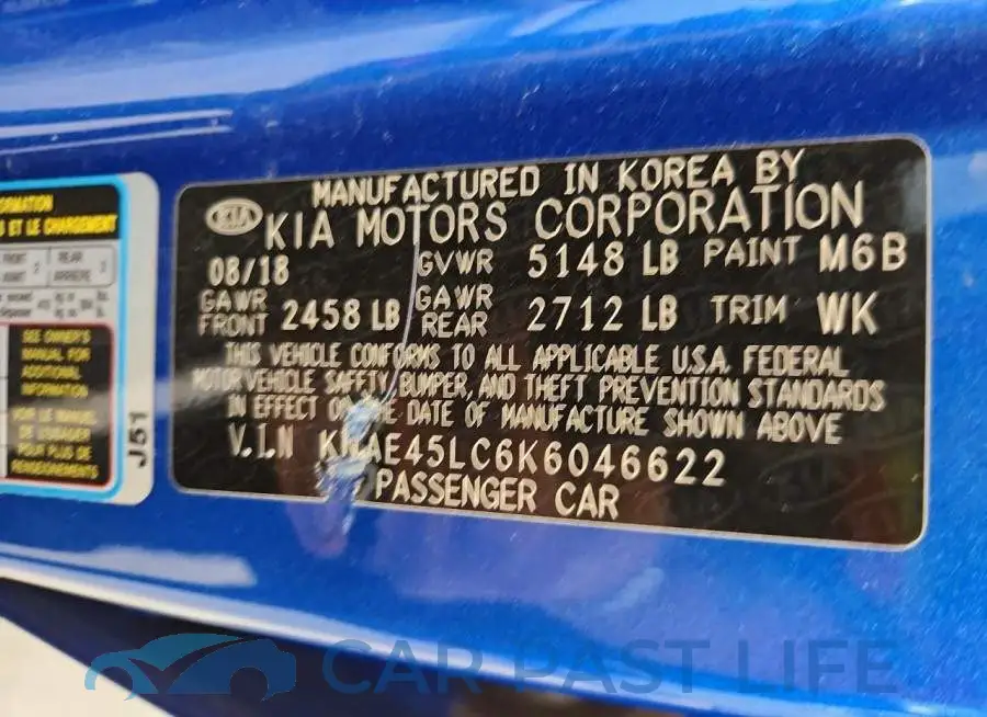 KNAE45LC6K6046622# 12