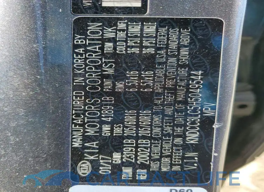 KNDCC3LC5H5049544# 13