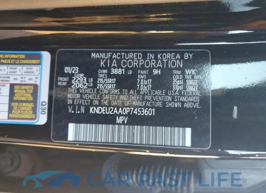 KNDEU2AA0P7453601# 13