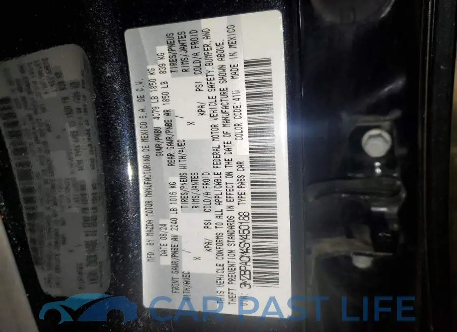 3MZBPACM4SM450188# 12