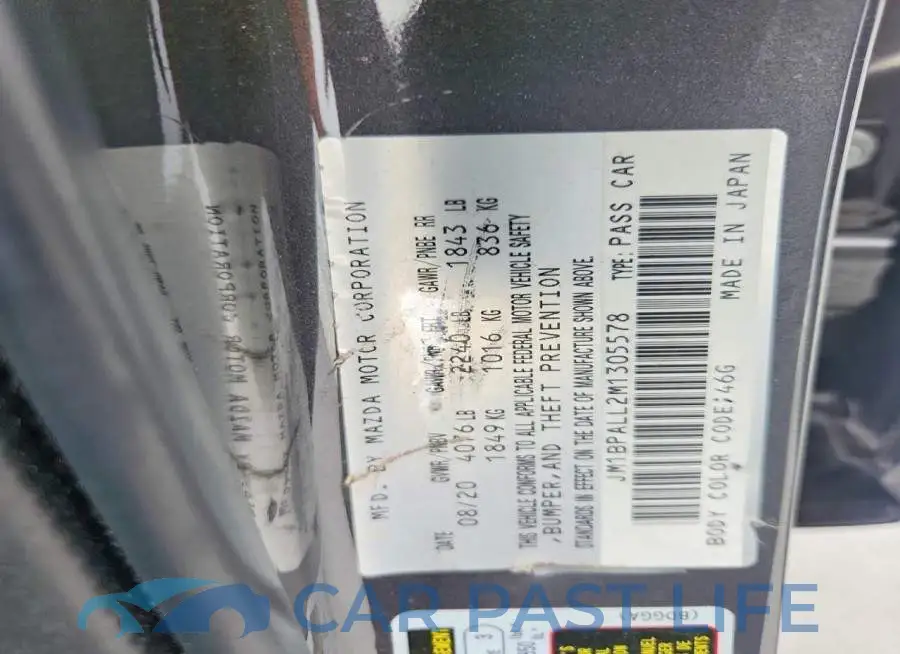 JM1BPALL2M1305578# 14