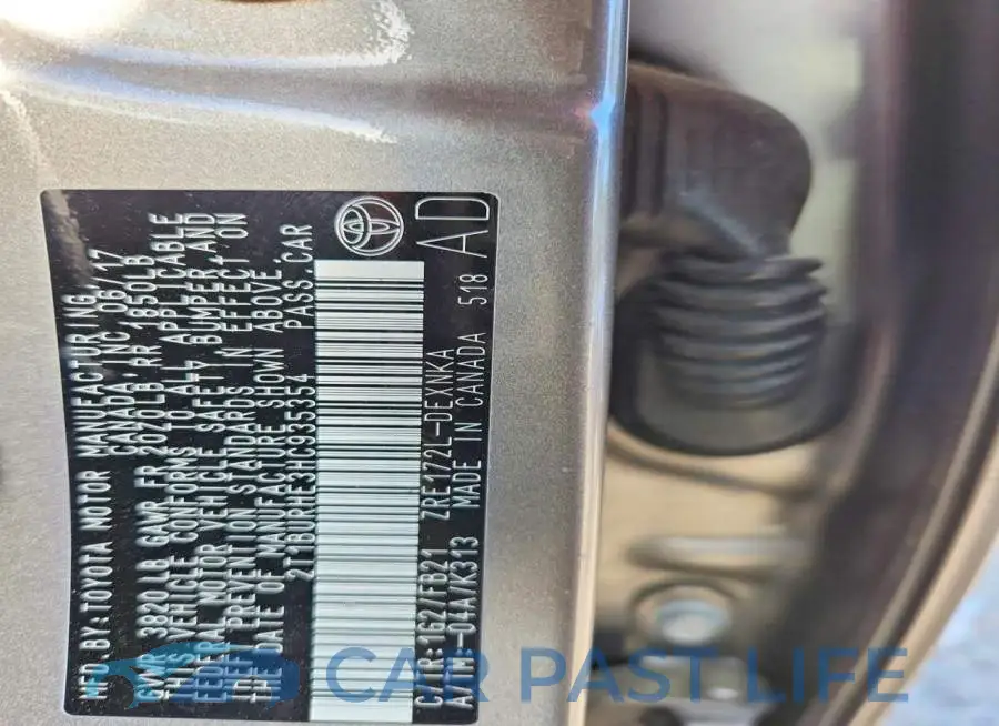 2T1BURHE3HC935354# 13