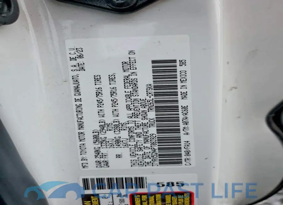 3TYRX5GN4PT083929# 12