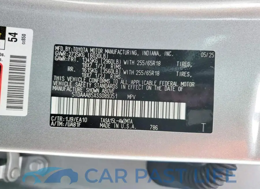 5TDAAAB5XSS089351# 14