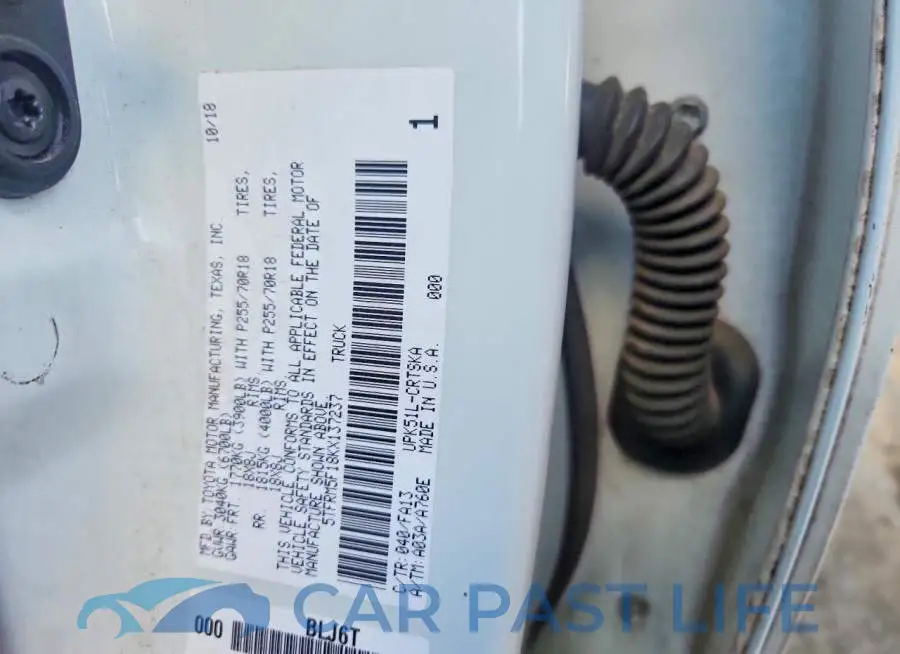 5TFRM5F18KX137237# 12