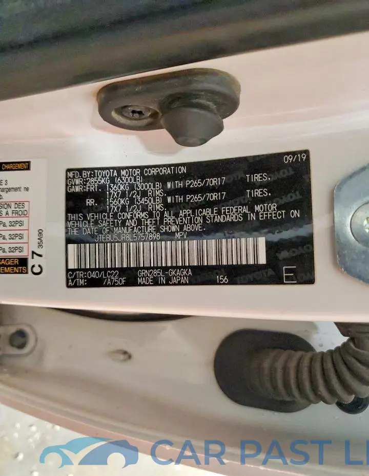 JTEBU5JR8L5757898# 14