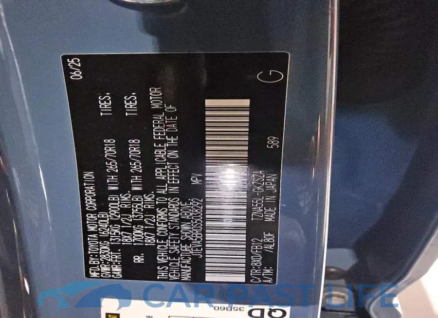JTEVA5BR0S5038292# 14