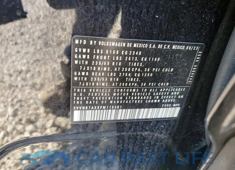 3VVNB7AXXPM119381# 12