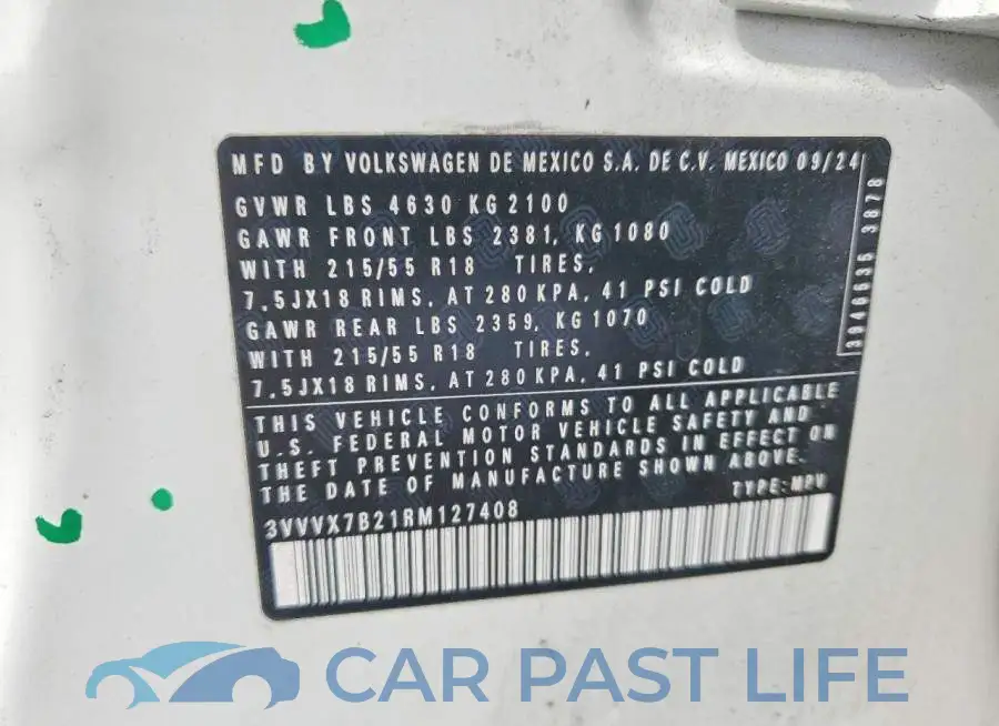 3VVVX7B21RM127408# 13