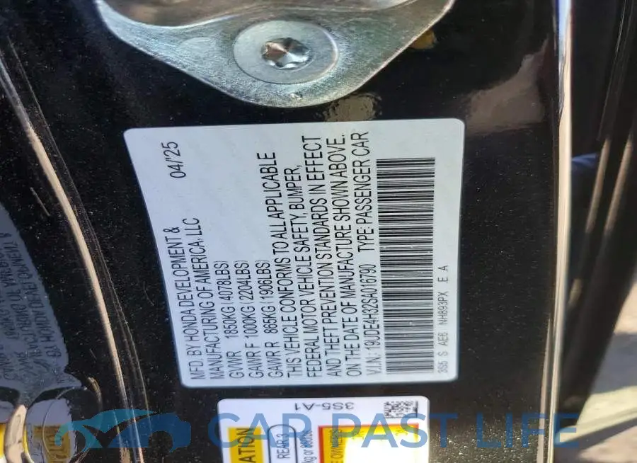 19UDE4H32SA016790# 13