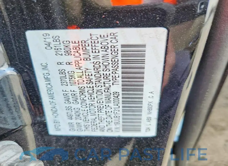 19UUB1F31LA000429# 12
