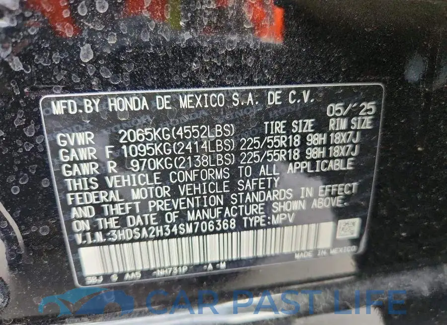 3HDSA2H34SM706368# 12