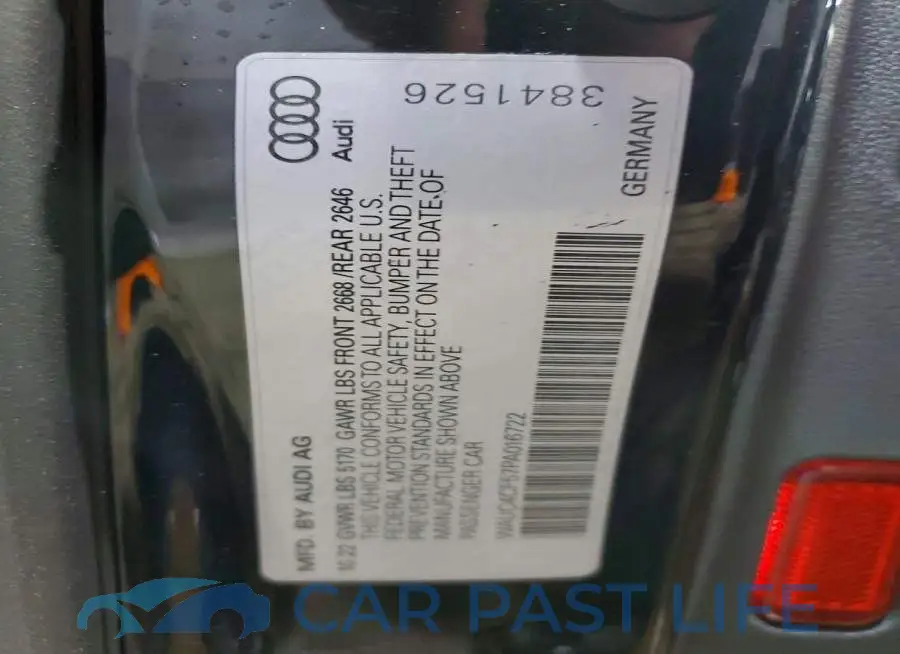 WAUC4CF57PA016722# 12