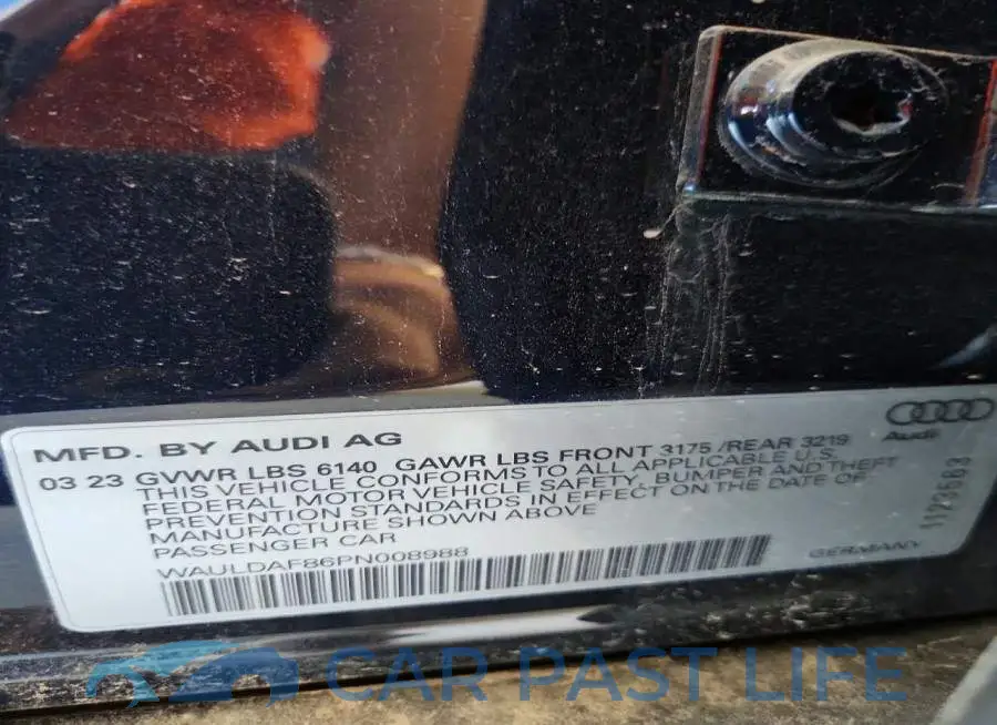 WAULDAF86PN008988# 12