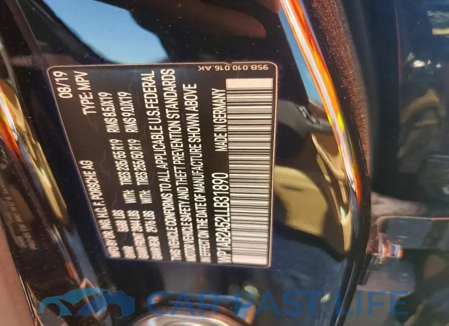 WP1AB2A52LLB31890# 12