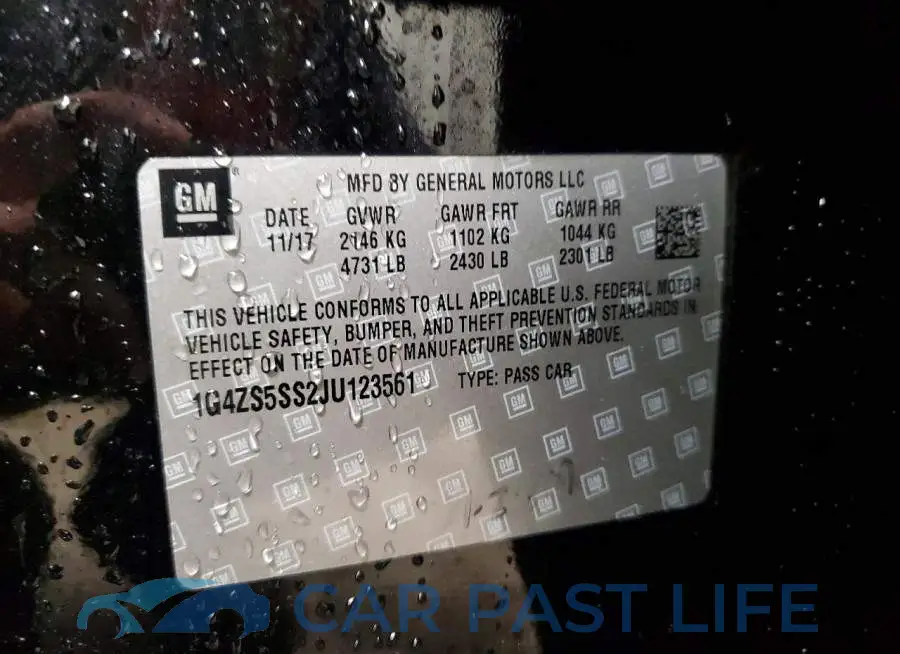 1G4ZS5SS2JU123561# 12