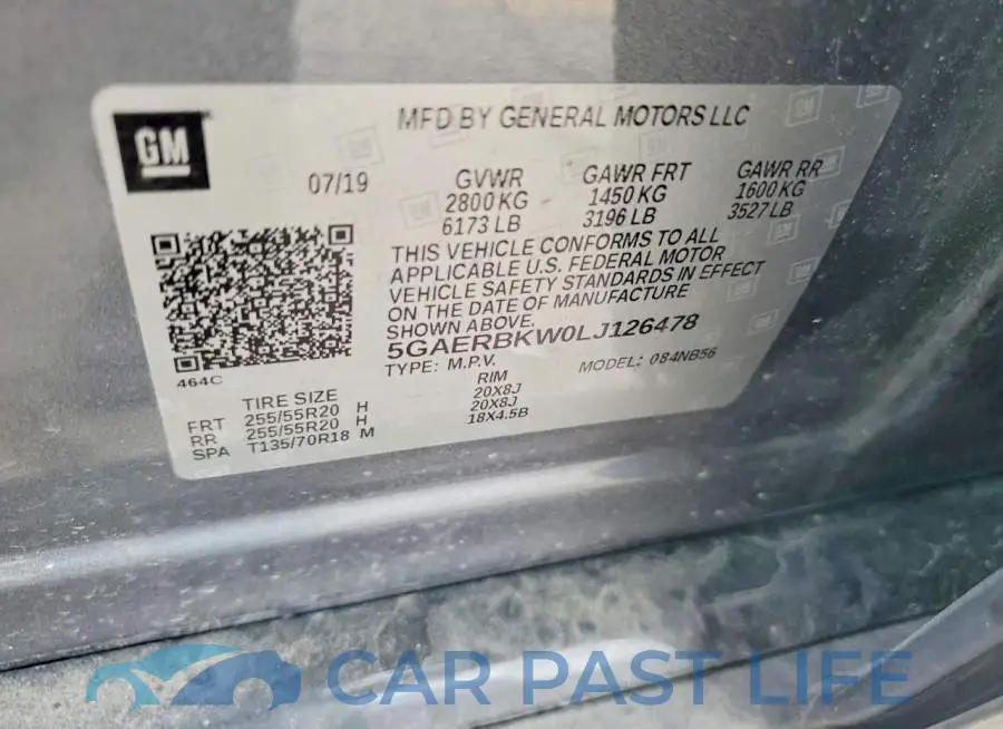 5GAERBKW0LJ126478# 13