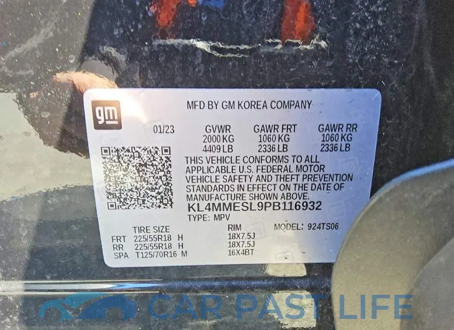 KL4MMESL9PB116932# 14