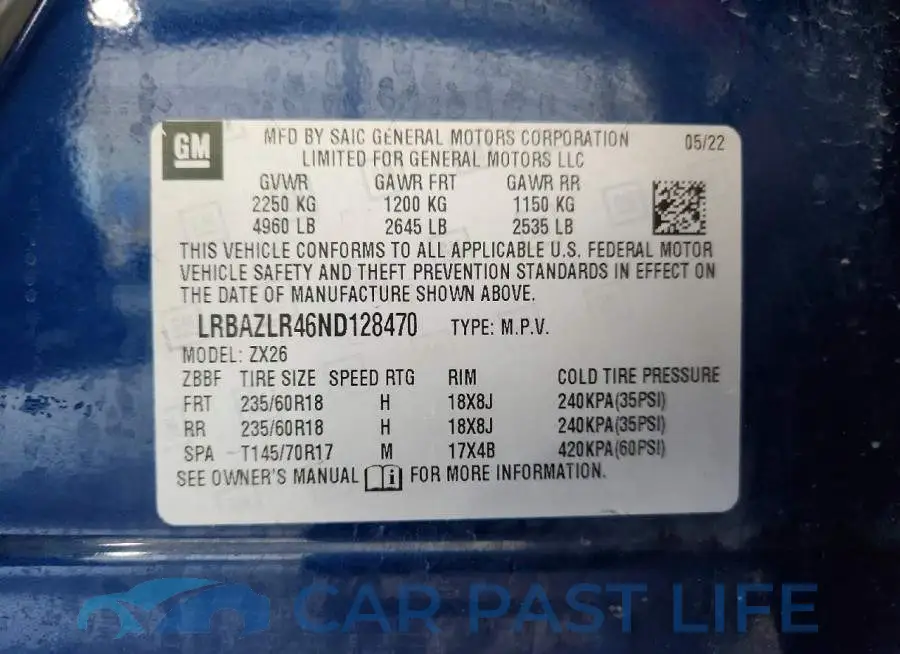 LRBAZLR46ND128470# 12