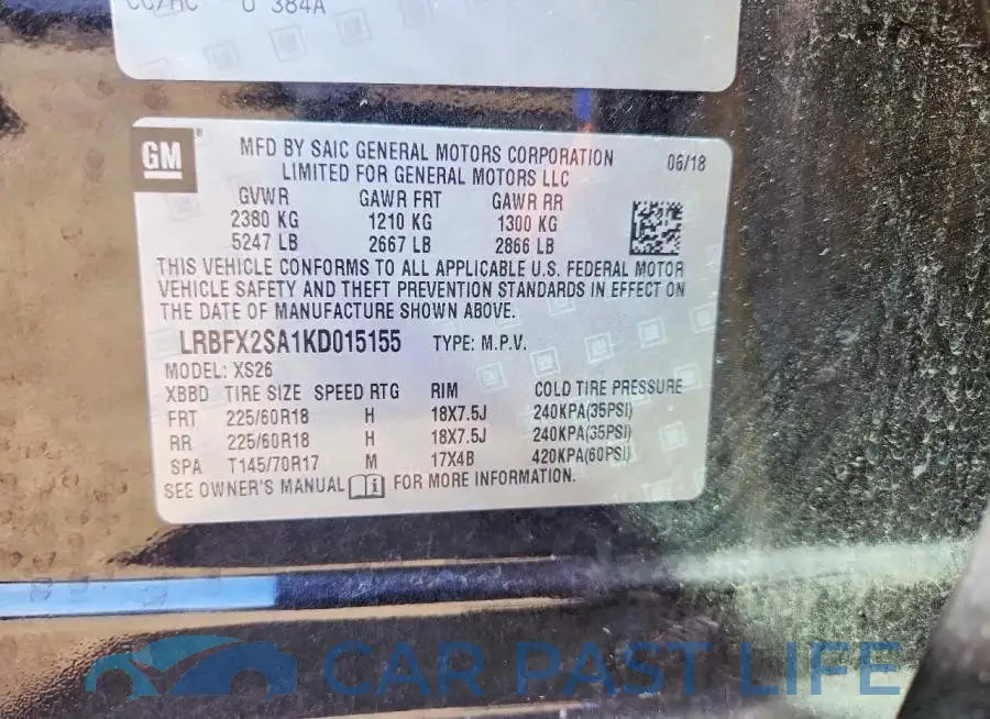LRBFX2SA1KD015155# 12