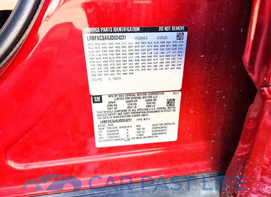 LRBFXCSA8JD024231# 13