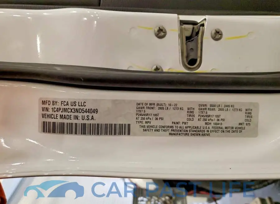 1C4PJMCX3ND544049# 13