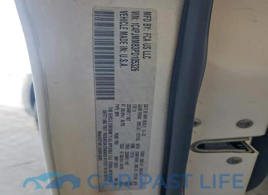 1C4PJMMB3PD105326# 13