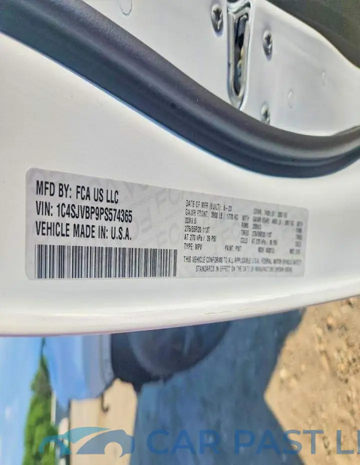 1C4SJVBP9PS574365# 14