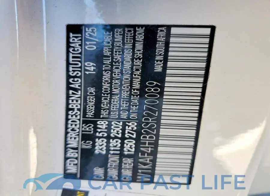 W1KAF4HB2SR270089# 13