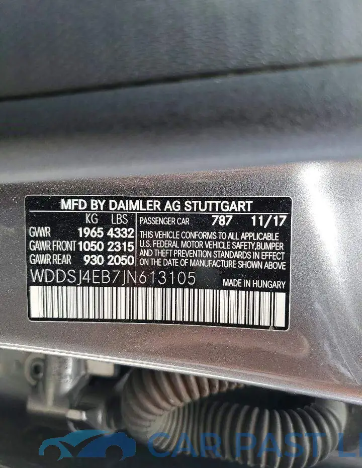 WDDSJ4EB7JN613105# 12
