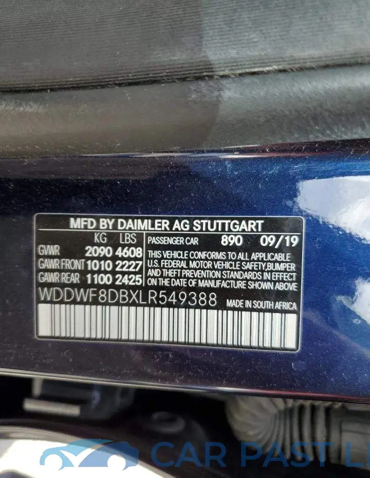 WDDWF8DBXLR549388# 12