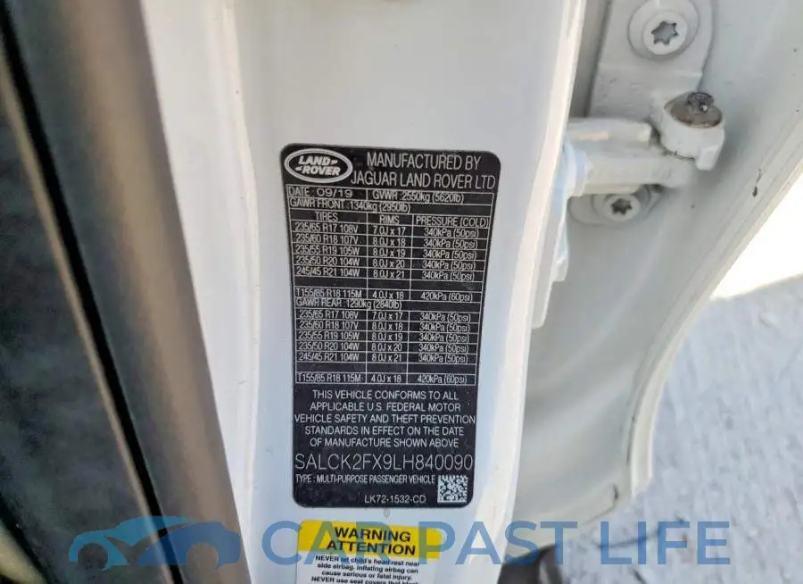 SALCK2FX9LH840090# 13
