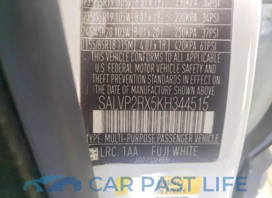 SALVP2RX5KH344515# 13