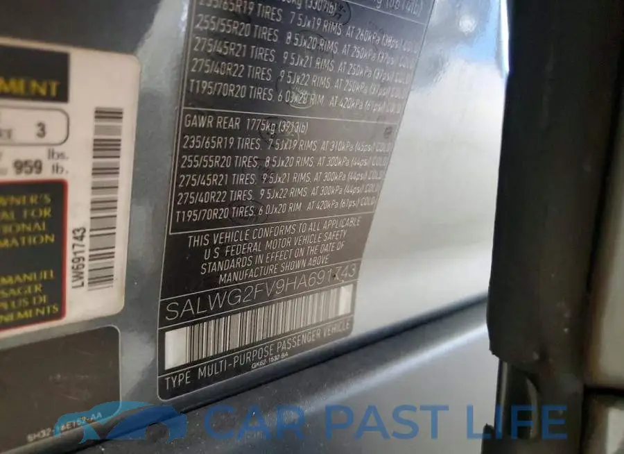 SALWG2FV9HA691743# 14