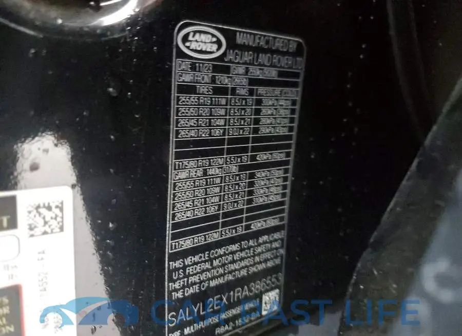SALYL2EX1RA386553# 13