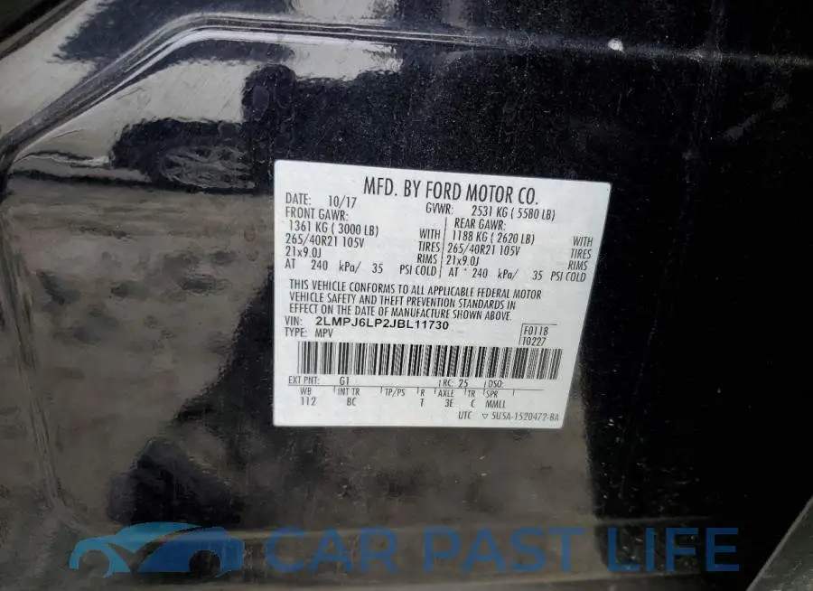 2LMPJ6LP2JBL11730# 12