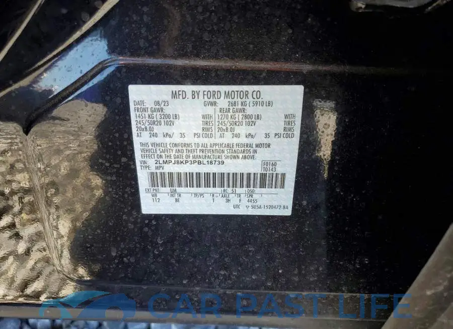 2LMPJ8KP3PBL18739# 13