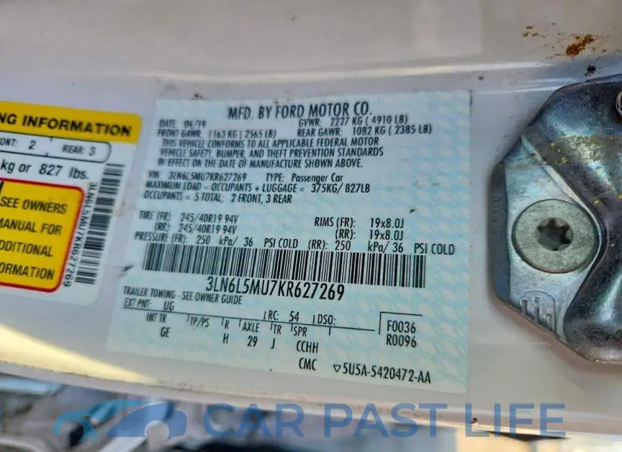 3LN6L5MU7KR627269# 12