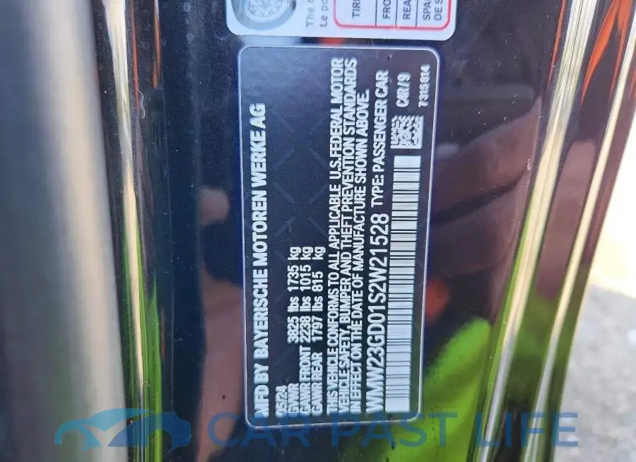 WMW23GD01S2W21528# 12
