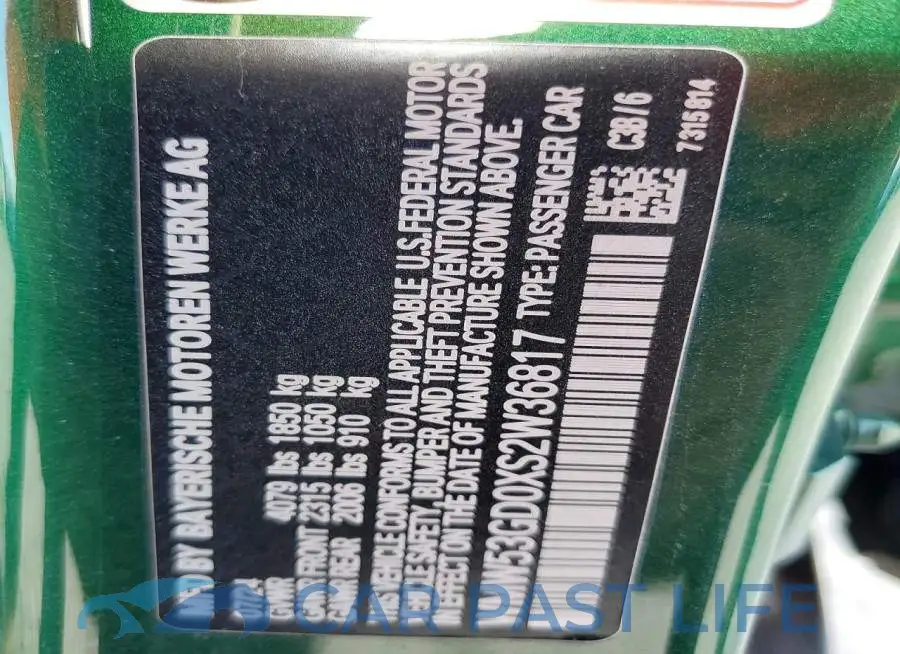 WMW53GD0XS2W36817# 12
