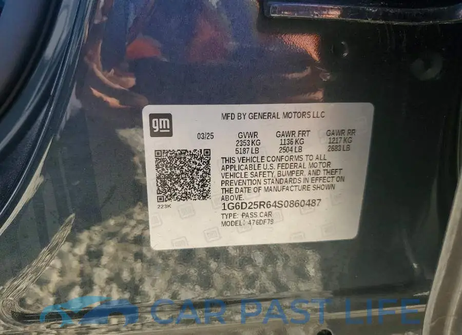 1G6D25R64S0860487# 13