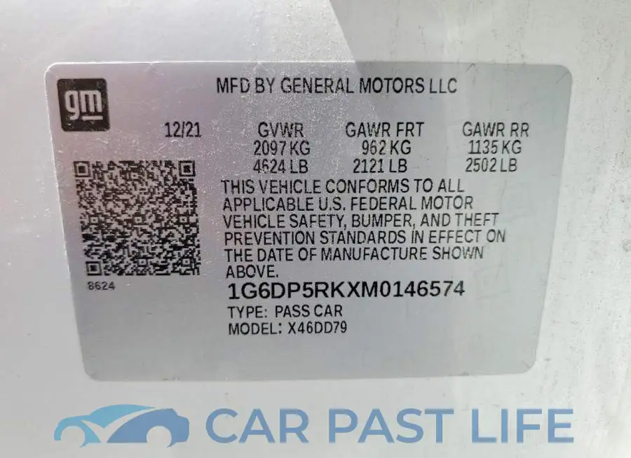 1G6DP5RKXM0146574# 13