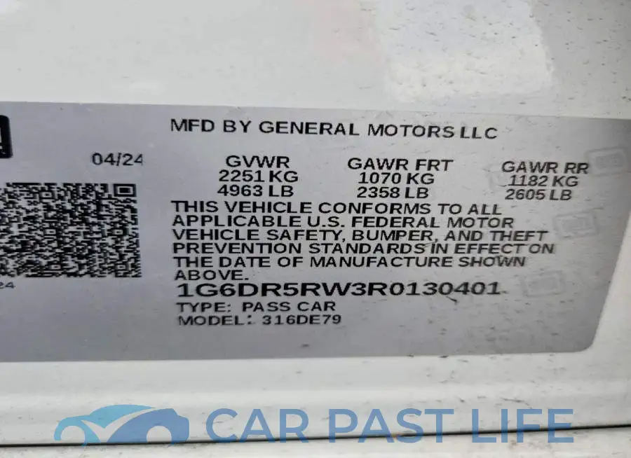 1G6DR5RW3R0130401# 12