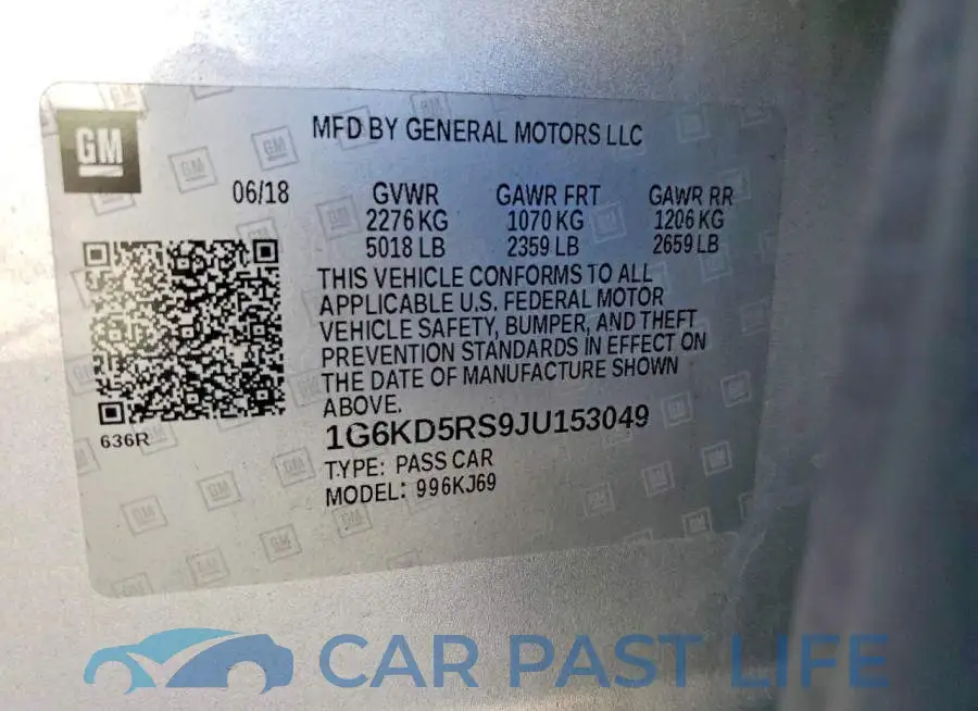 1G6KD5RS9JU153049# 12