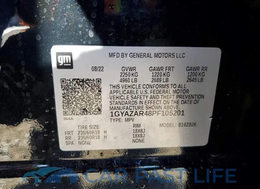 1GYAZAR48PF105201# 13