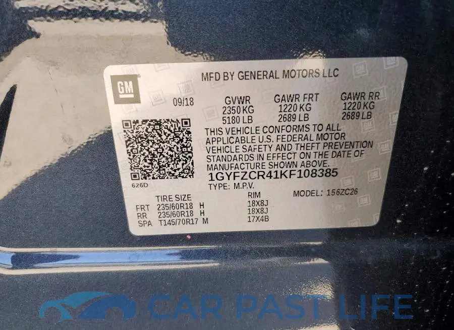 1GYFZCR41KF108385# 13