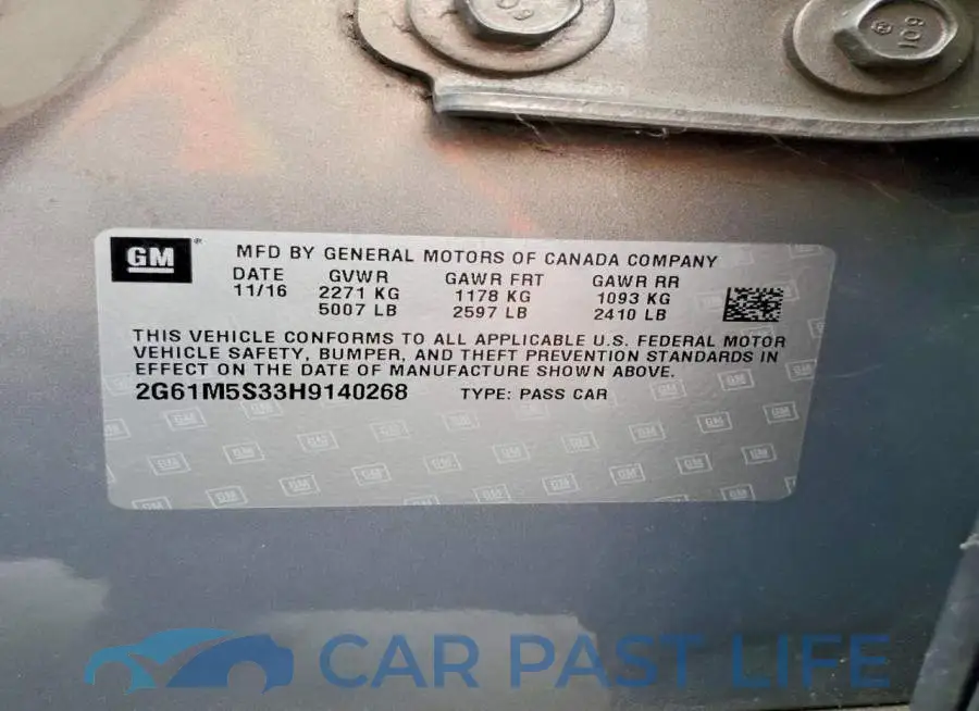 2G61M5S33H9140268# 13