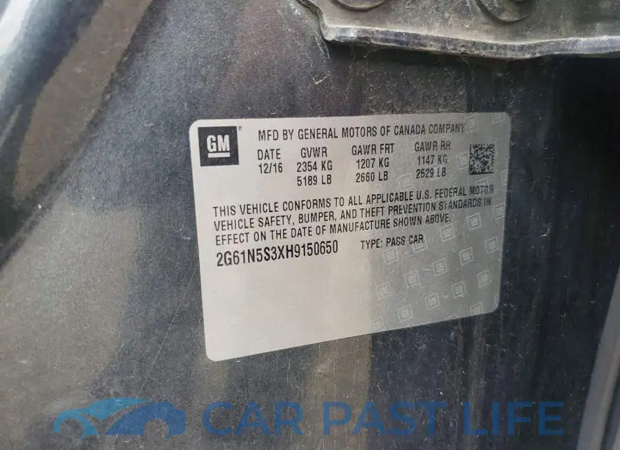 2G61N5S3XH9150650# 12
